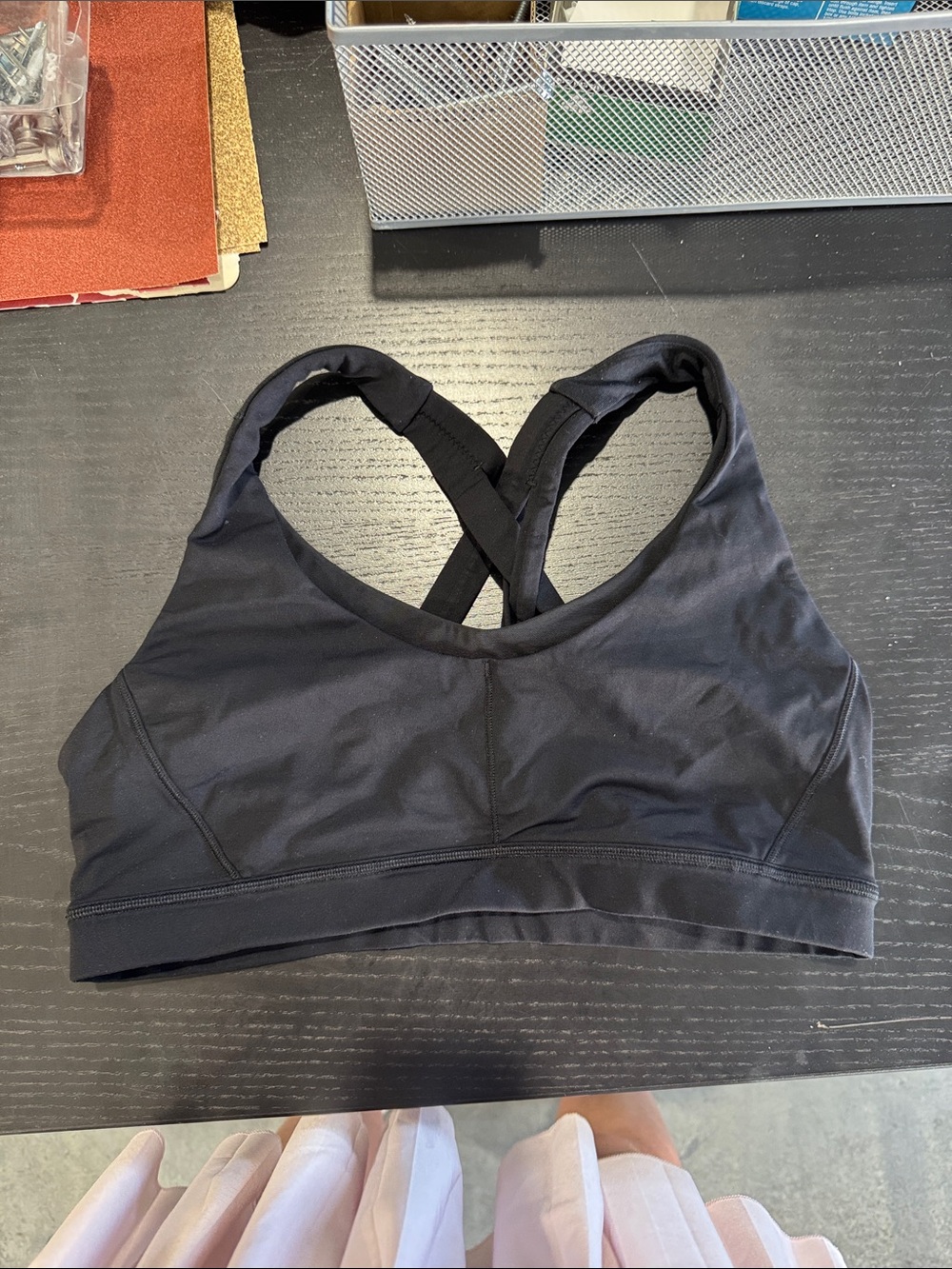 lululemon athletica Black Cross-Back Sports Bra
